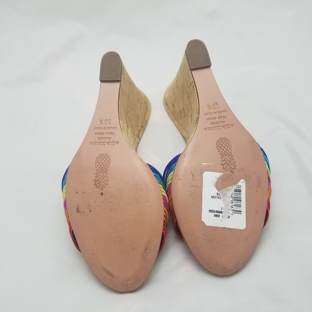 Aquazzura rainbow bangle cork mule 39.5 - Picture 3 of 3